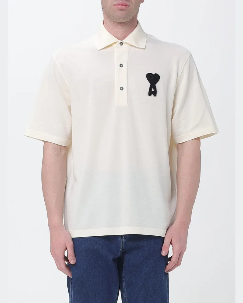 AMI Paris T-shirt herren Beige