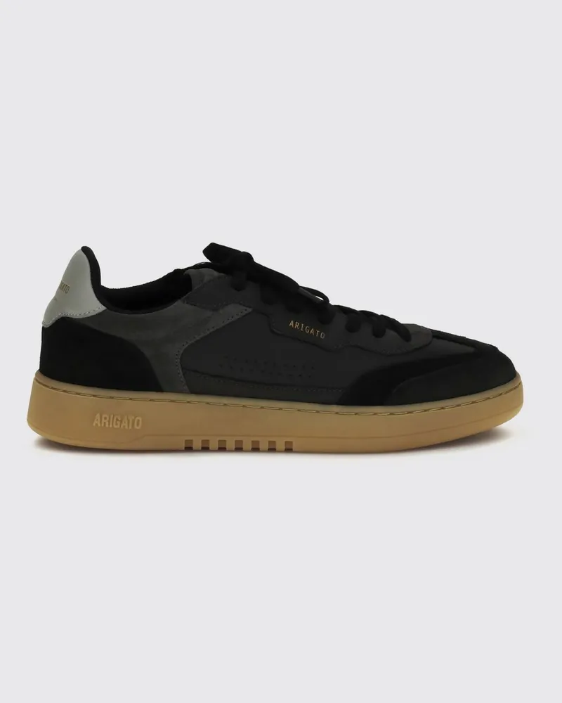 Axel Arigato Zweifarbige Dice T-Toe Sneakers aus Kalbsleder und Wildleder Schwarz