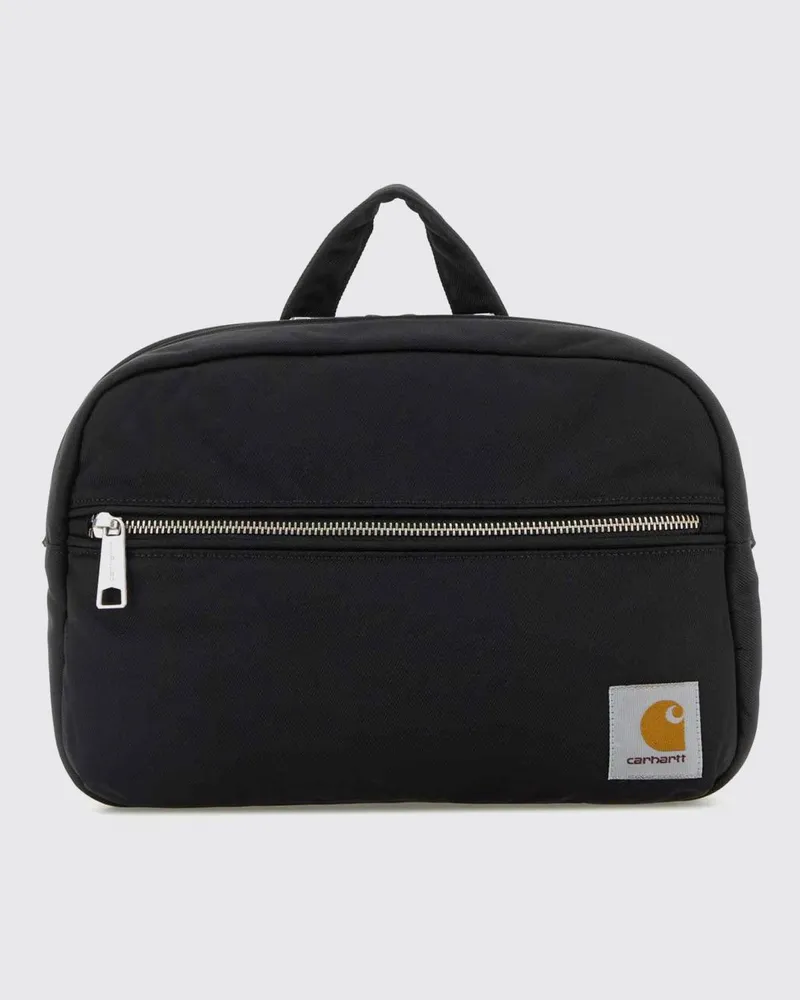 Carhartt WIP Leroy Nylon-Umhängetasche mit Logo und Reißverschluss Schwarz