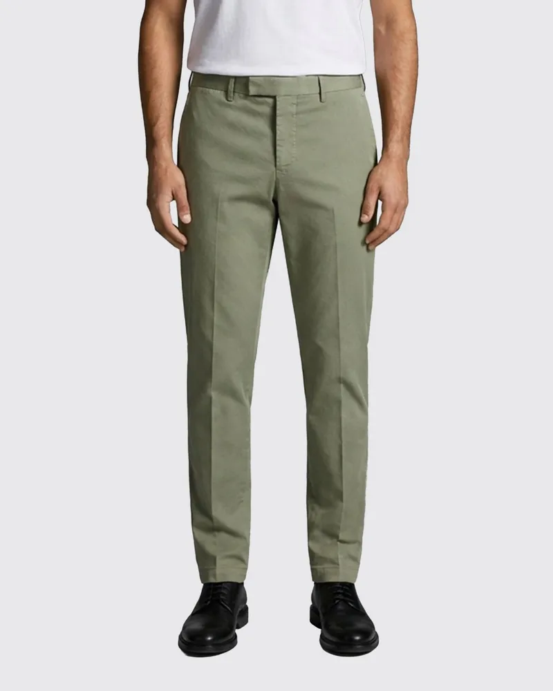 PT TORINO Slim Fit Chinohose aus Stretch-Baumwolle Grün