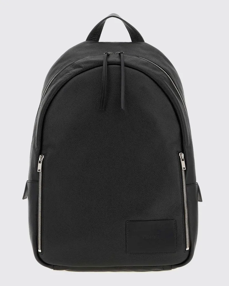 Jil Sander Rucksack von aus Kalbsleder mit verstellbaren Trägern und Logoprägung Schwarz