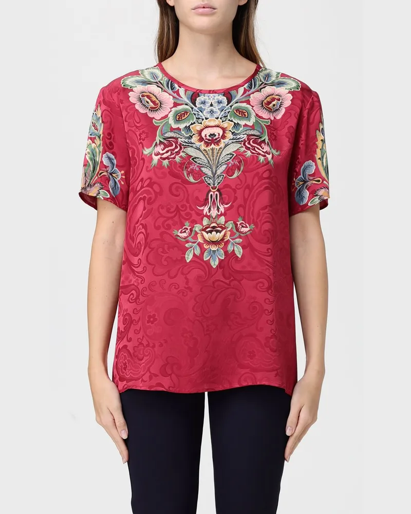 Etro Top damen Burgunderrot