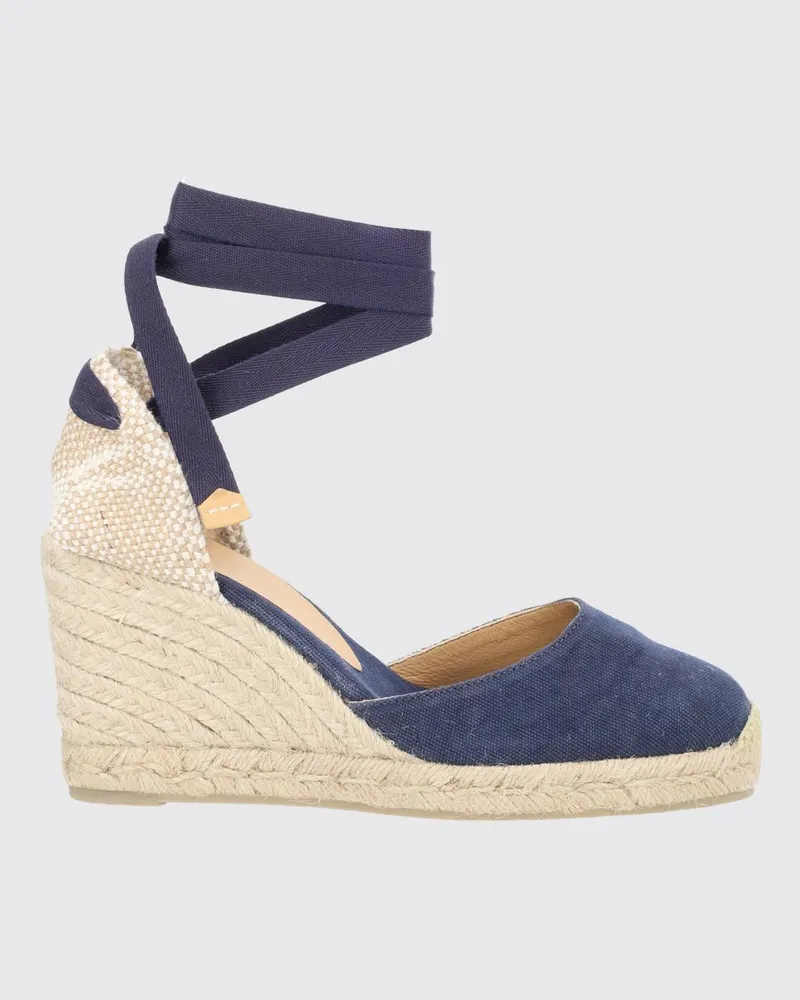 Castañer Carina Espadrilles aus Baumwoll-Canvas Blau