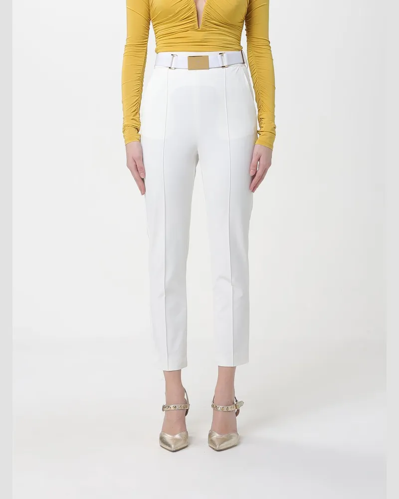 Elisabetta Franchi Hose damen Weiß