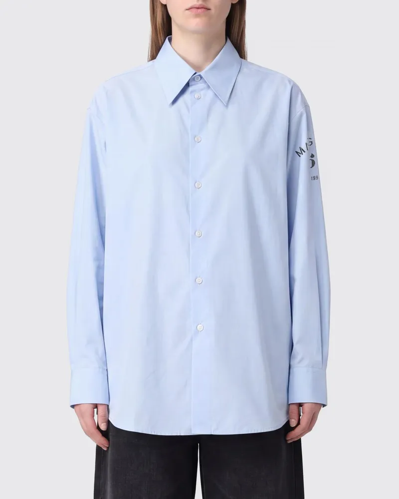 Maison Margiela Hemdbluse damen Hellblau
