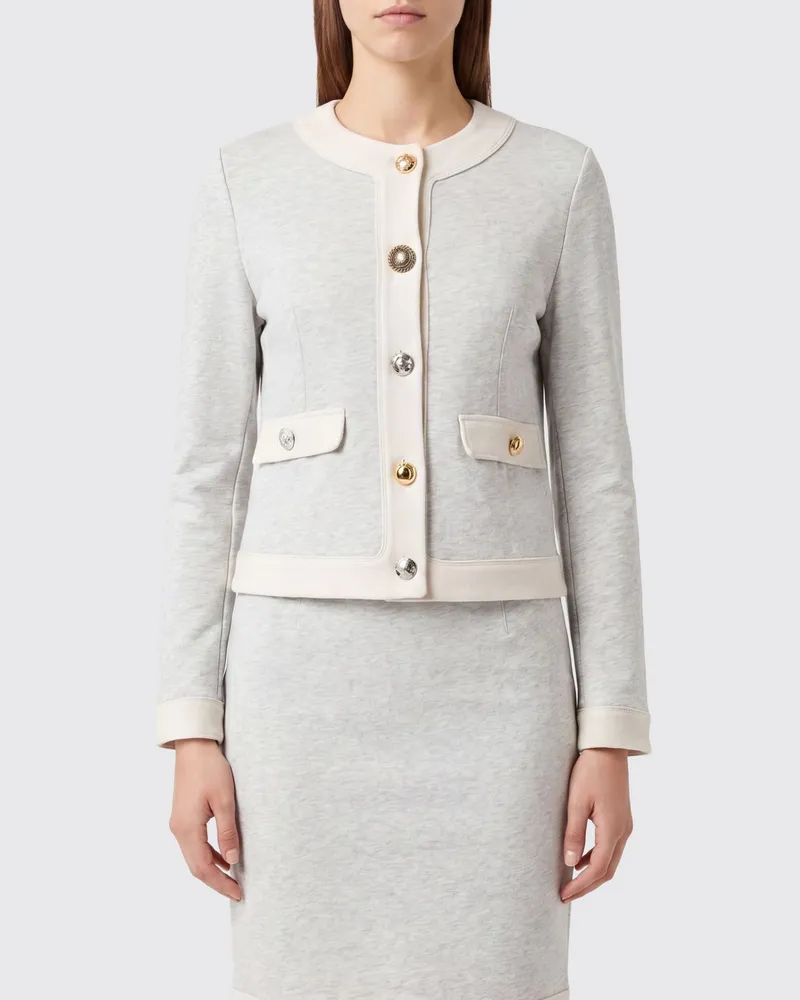 Moschino Baumwoll-Cardigan Grau