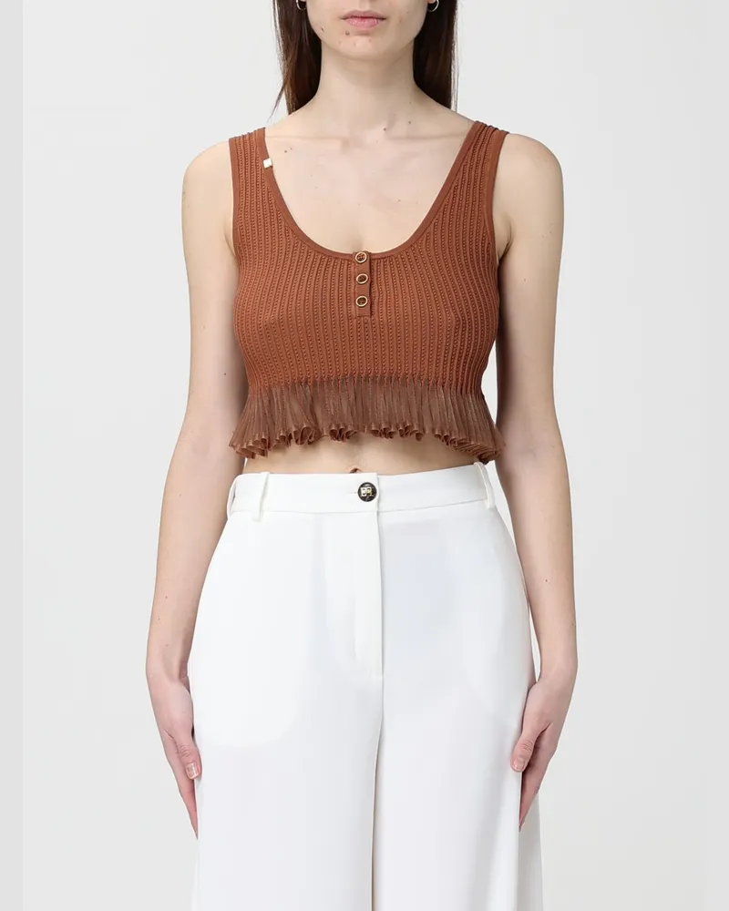 Elisabetta Franchi Top damen Braun