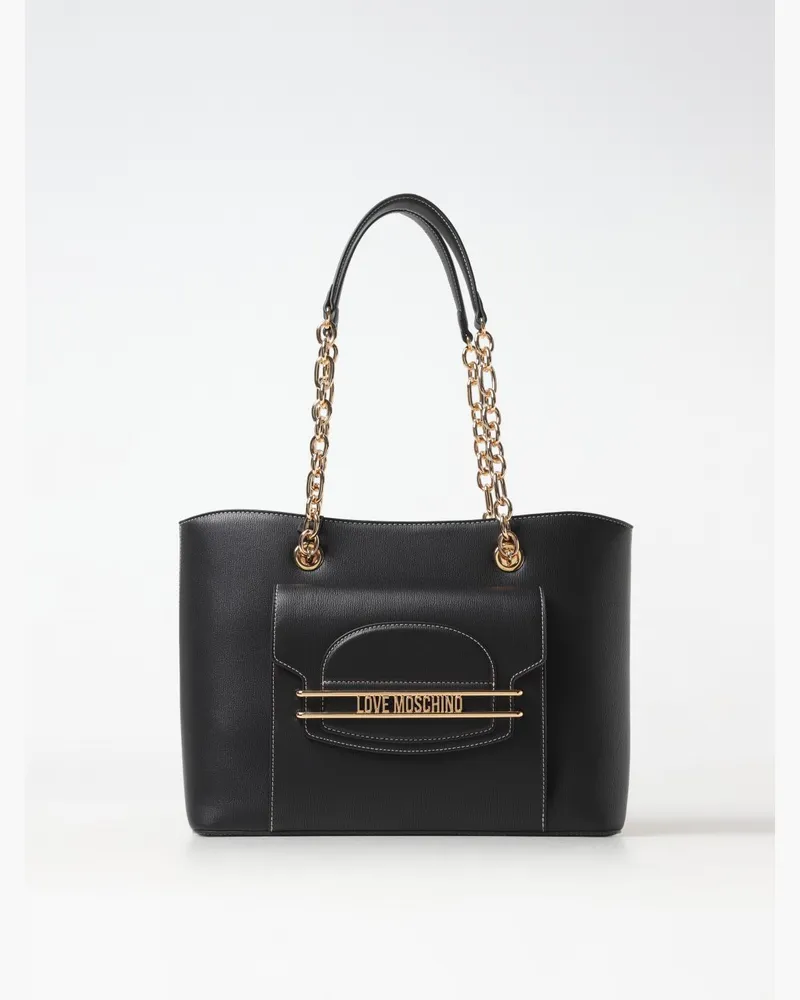 Moschino Schultertasche damen Schwarz
