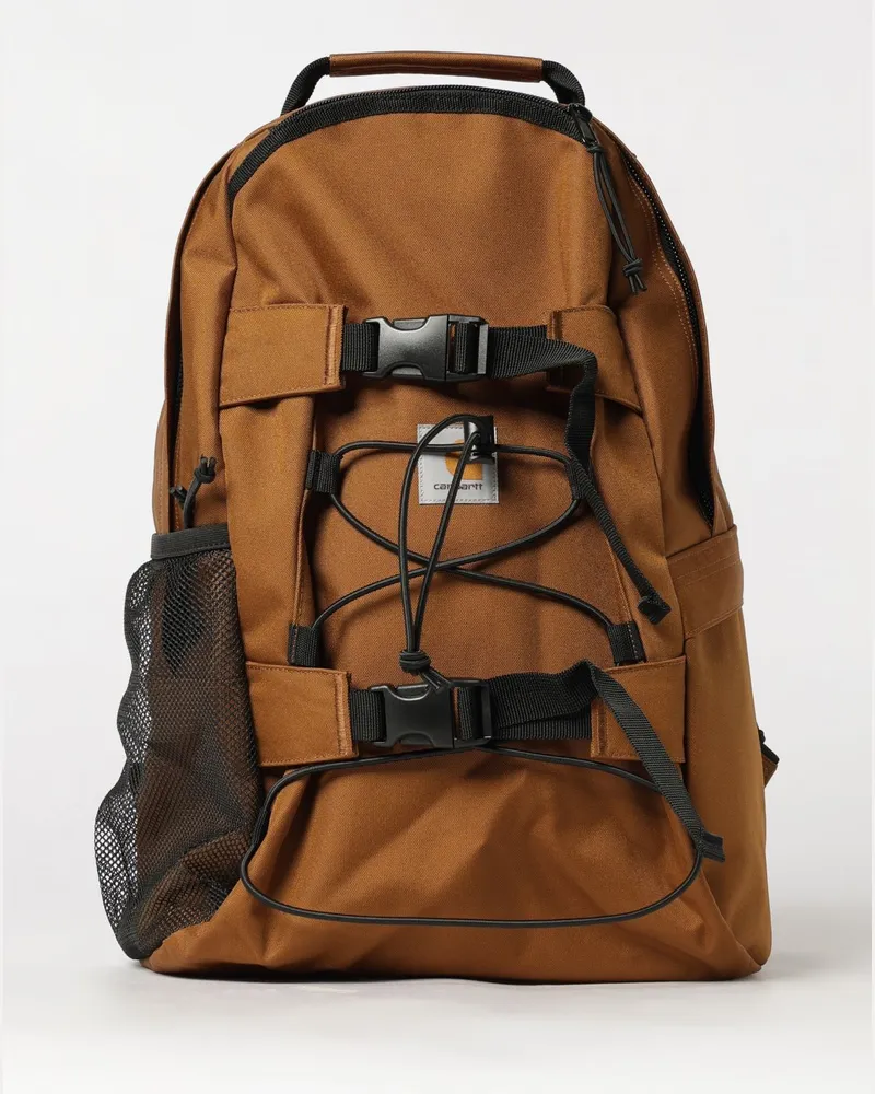 Carhartt WIP Wasserdichter Kickflip Rucksack aus recyceltem Polyester mit Gurten Braun