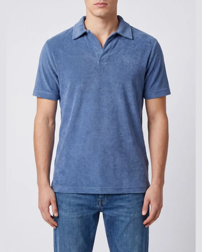 MC2 Saint Barth Baumwoll-Poloshirt Blau