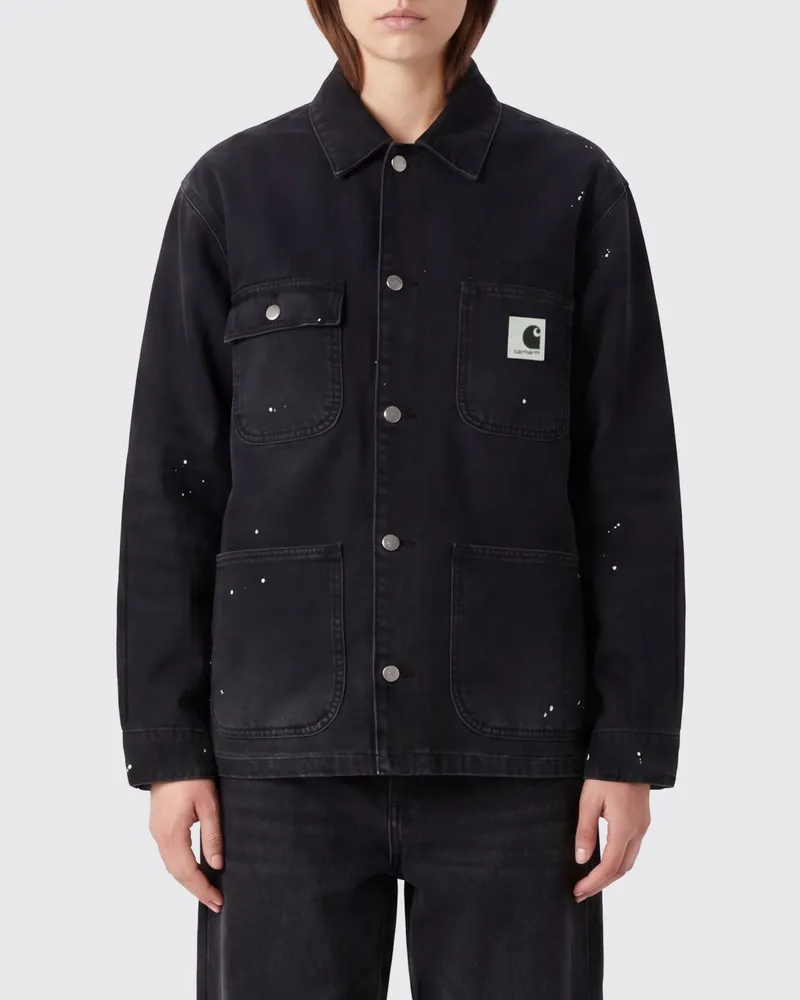 Carhartt WIP Hemdjacke OG Michigan aus Baumwolle mit abstraktem Muster Grau