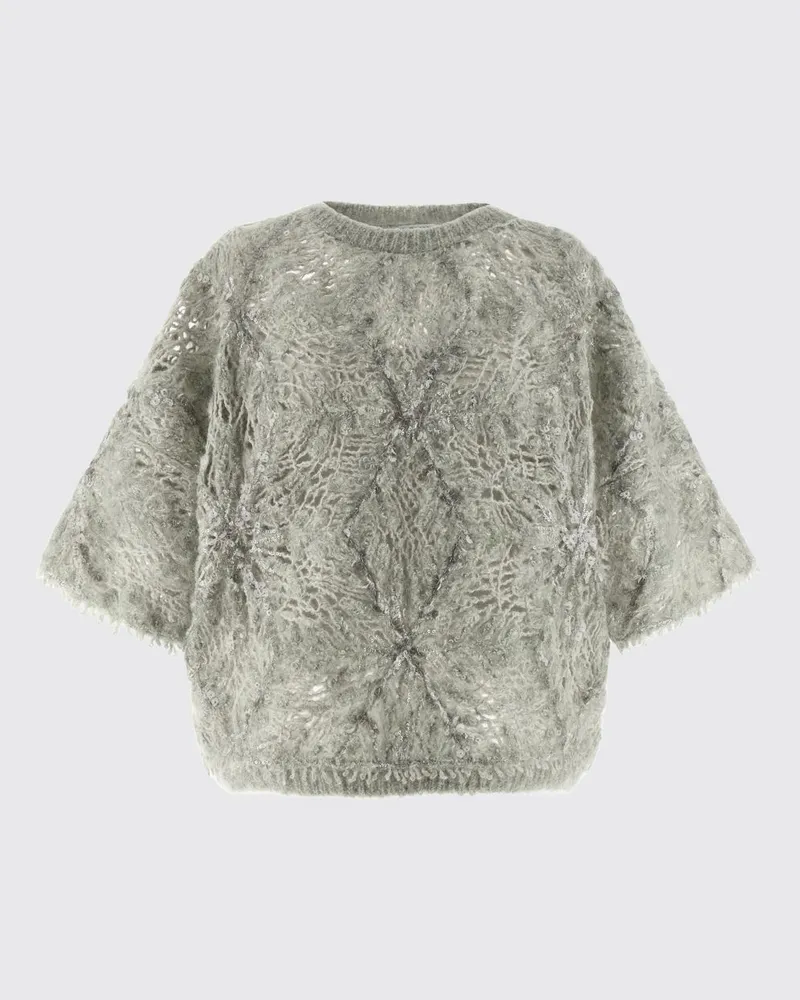 Brunello Cucinelli Strickjacke damen Grau