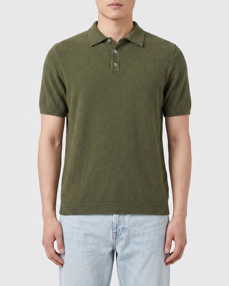 Roberto Collina Polo herren Grün