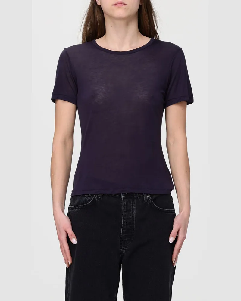 Anine Bing T-shirt damen Blau