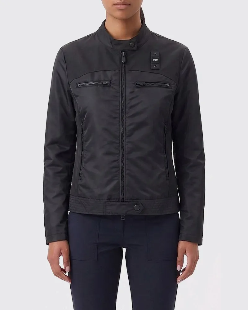 Blauer Jacke damen Schwarz
