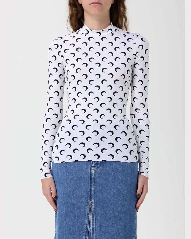 Marine Serre Top damen Weiß