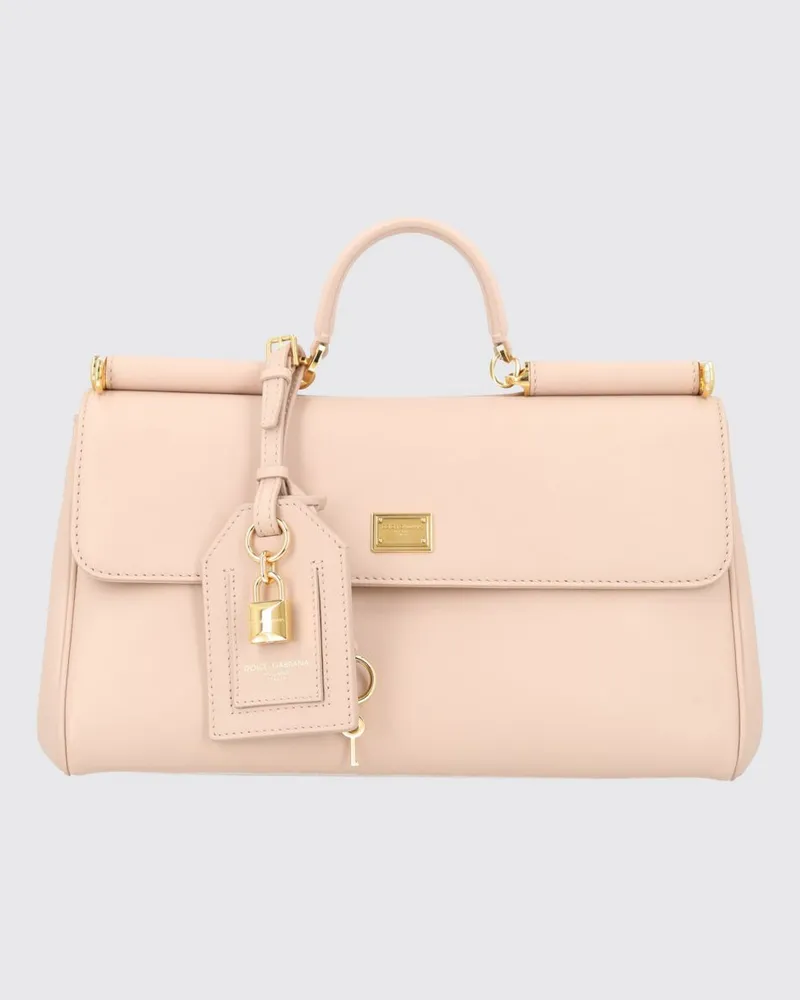 Dolce & Gabbana DOLCE  GABBANA My Sicily Handtasche aus Kalbsleder Dolce & Gabbana Nude