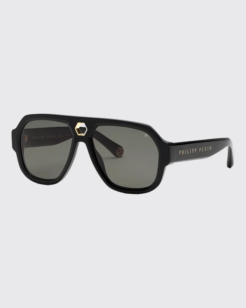 Philipp Plein Starlight Sonnenbrille aus Acetat Schwarz