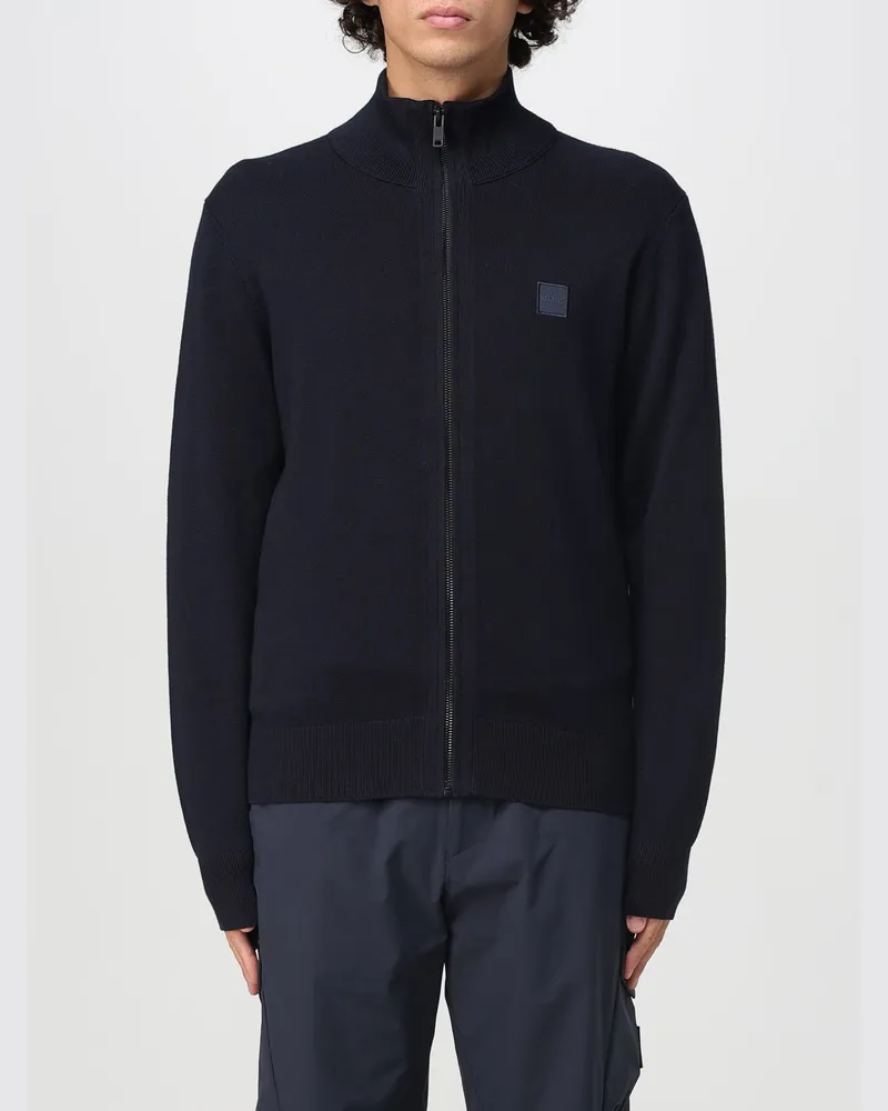 HUGO BOSS Strickjacke herren Blau