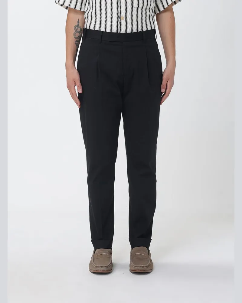 PT TORINO Gabardine-Chinohose Schwarz