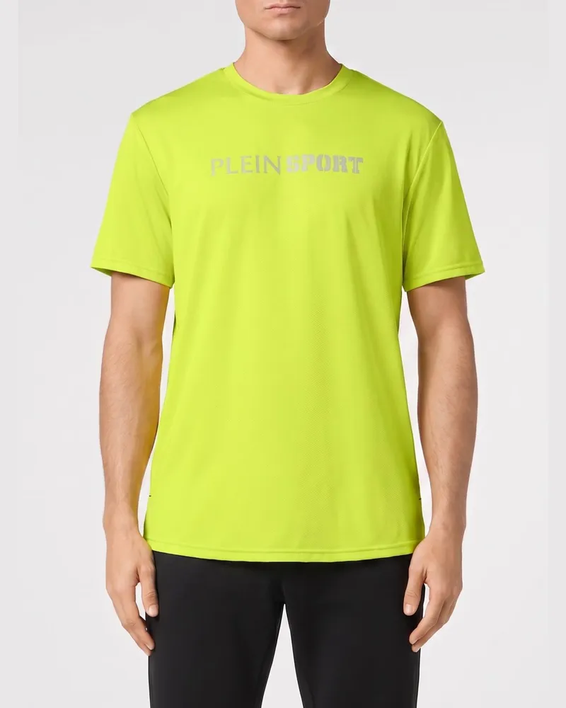 Philipp Plein Baumwoll-T-Shirt mit Logo Gelb