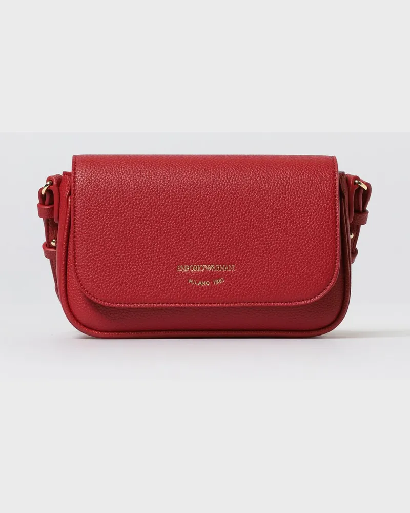 Emporio Armani Schultertasche damen Burgunderrot