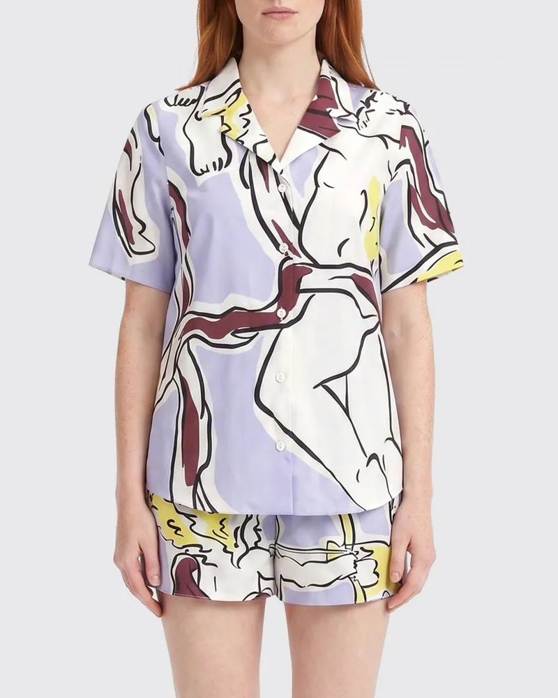 Tory Burch Freizeit-Shirt aus bedruckter Baumwolle Bunt
