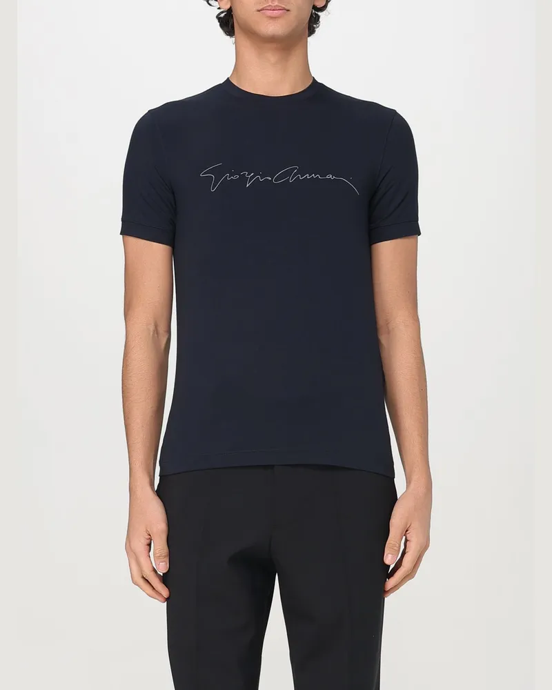 Giorgio Armani T-shirt herren Blau
