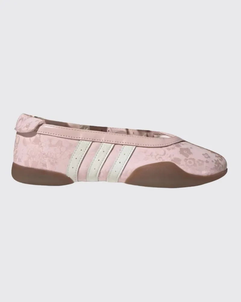 adidas Taekwondo Mei Jacquard-Satin- und Leder-Ballerina Liberty London x Pink