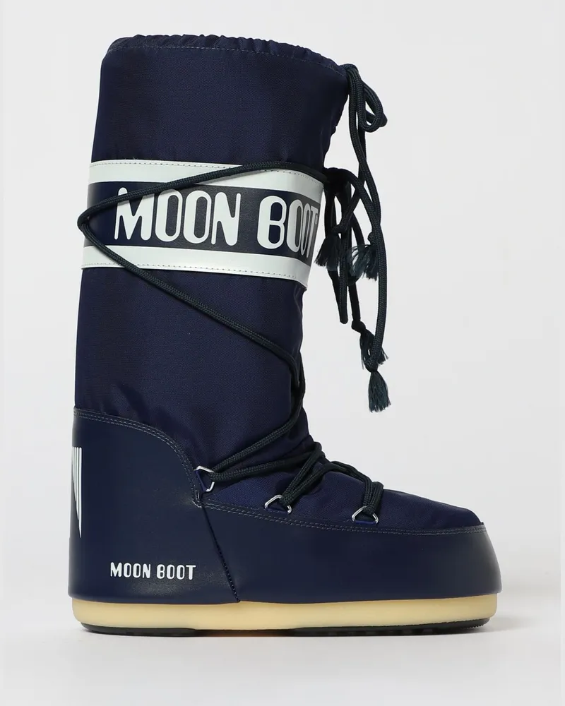Moon Boot Flache stiefeletten damen Blau