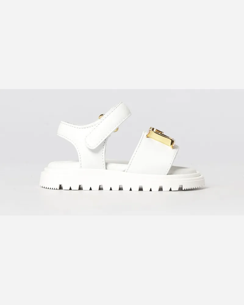Dsquared2 Leder-Sandalen Weiß