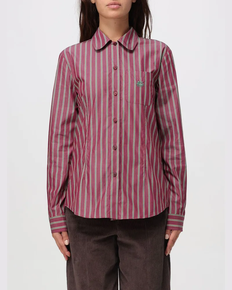 Etro Hemdbluse damen Burgunderrot