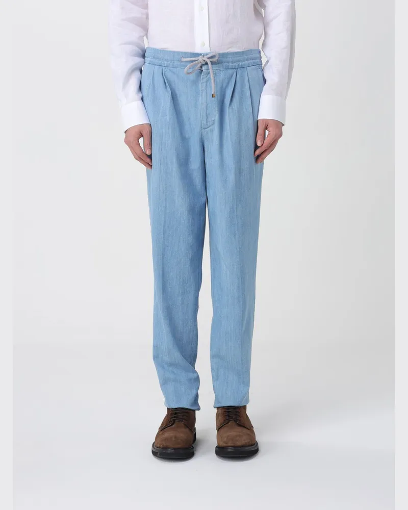 Brunello Cucinelli Hose herren Hellblau