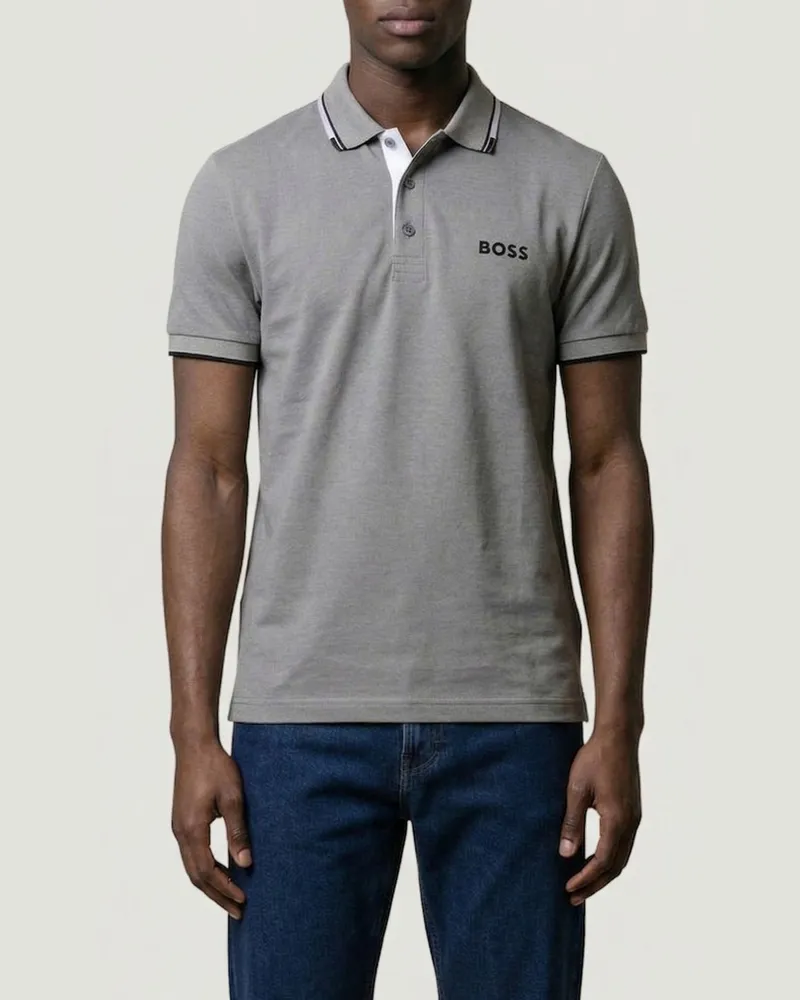 HUGO BOSS Polo herren Grau