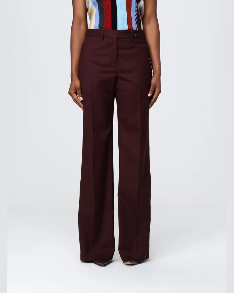 Paul Smith Hose damen Burgunderrot