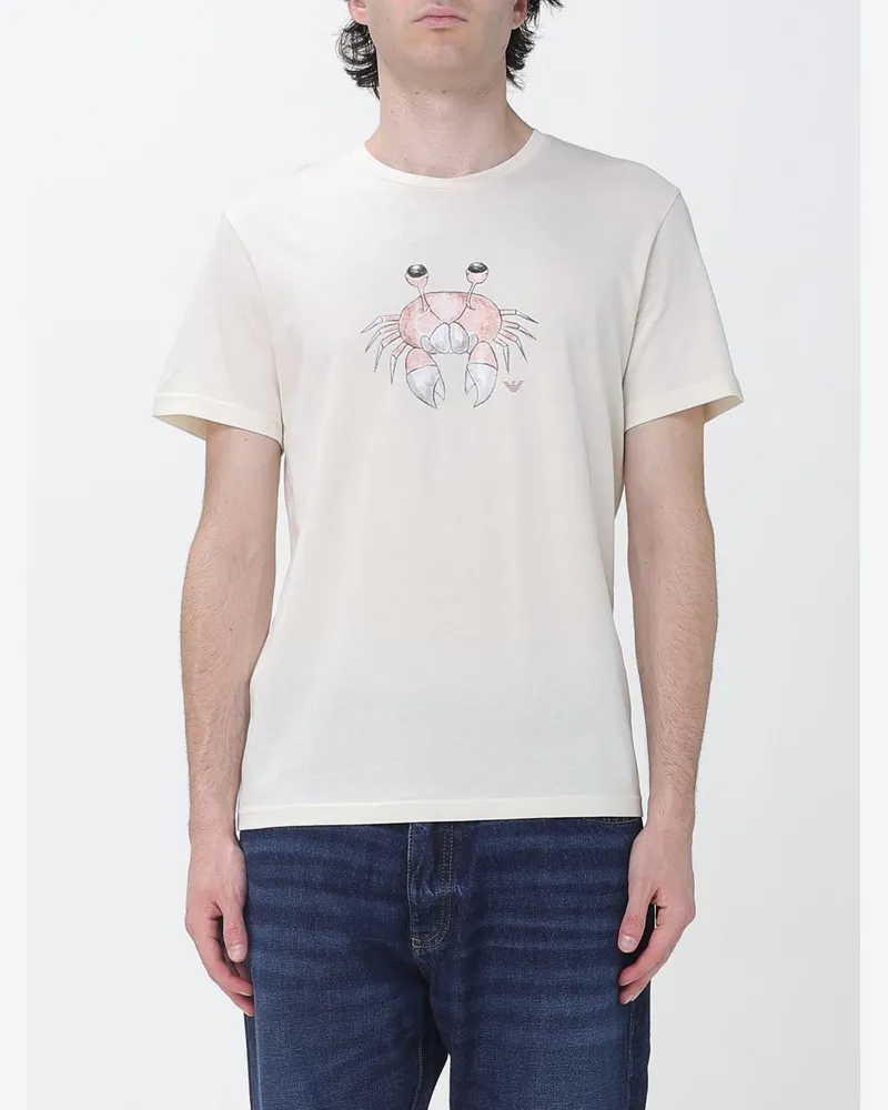 Emporio Armani T-shirt herren Cream