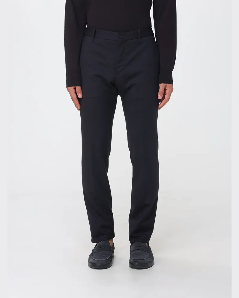 Incotex Slim Fit Anzughose aus einer Stretch-Wollmischung Blau