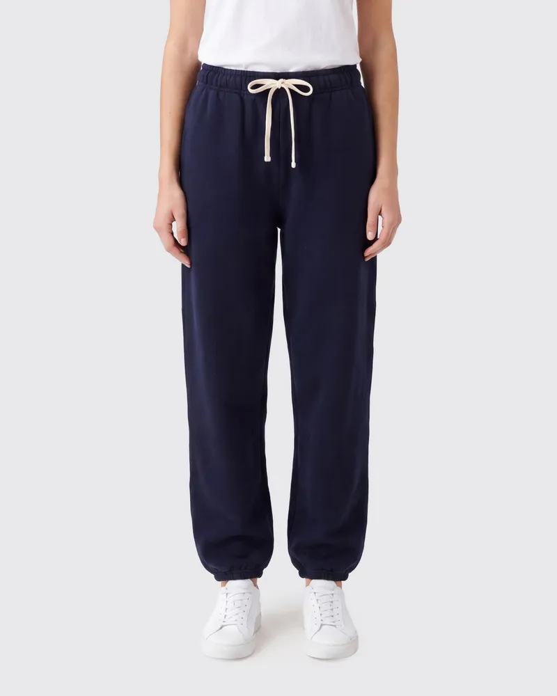 Ralph Lauren Jogginghose aus Baumwolle mit geradem Bein und Logo Blau