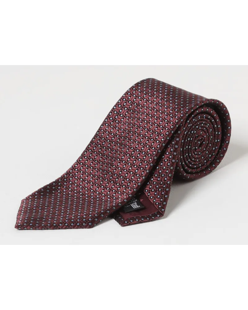 Emporio Armani Krawatte herren Burgunderrot