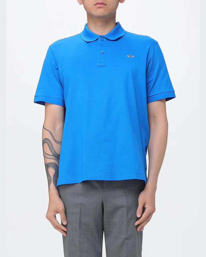 Paul & Shark PAUL  SHARK Baumwoll-Poloshirt mit Mini-Logo Paul & Shark Hellblau