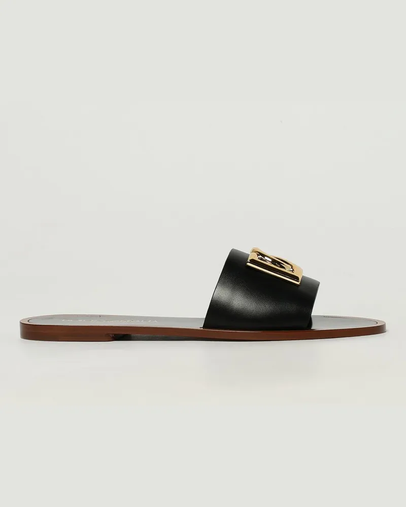 Dolce & Gabbana Flache sandalen damen Dolce & Gabbana Schwarz