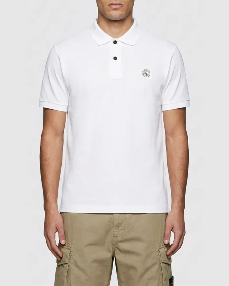 Stone Island Polo herren Weiß