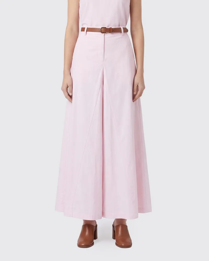 Federica Tosi Weite Popelinehose Pink