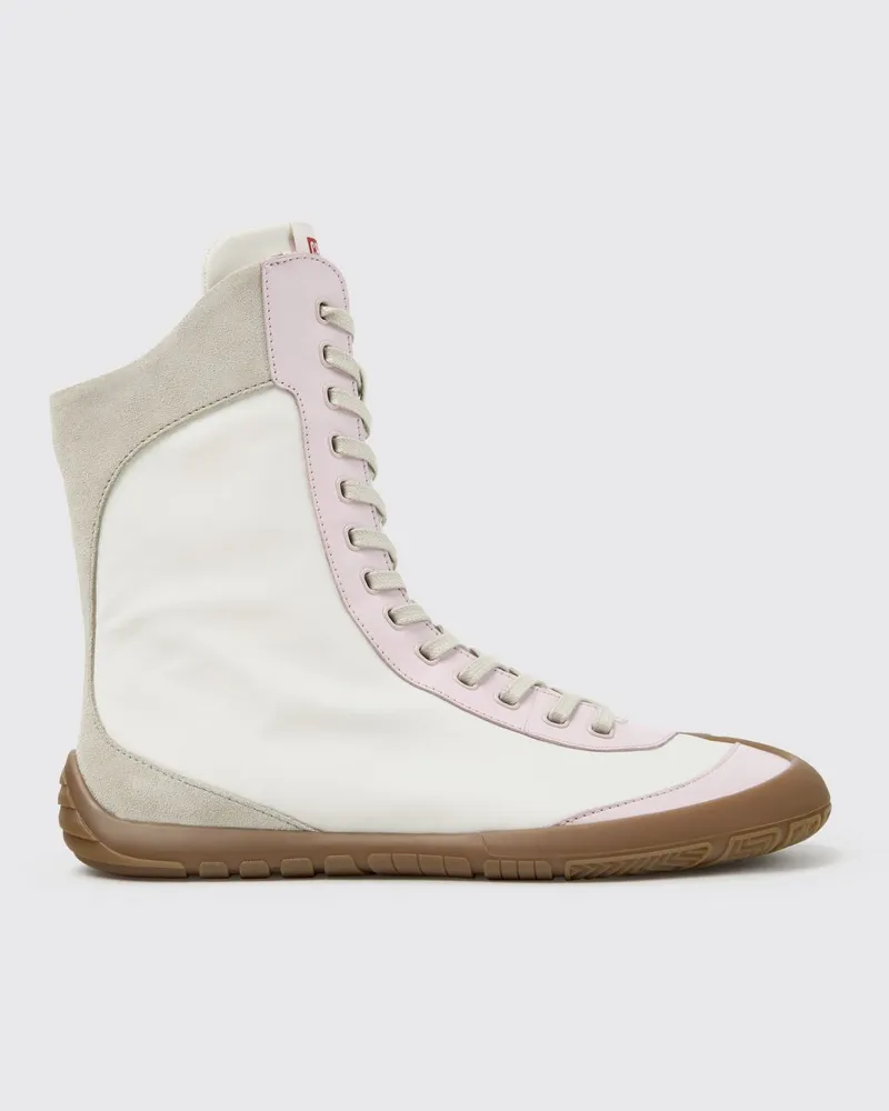 Camper Zweifarbige Peu Path+ Stiefeletten aus Leder und recyceltem PET mit Seitenreißverschluss Bunt