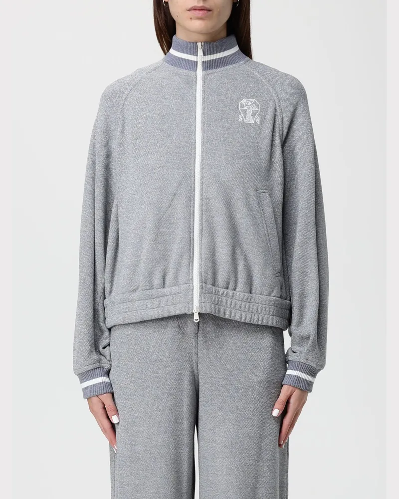 Brunello Cucinelli Sweatshirt damen Silber