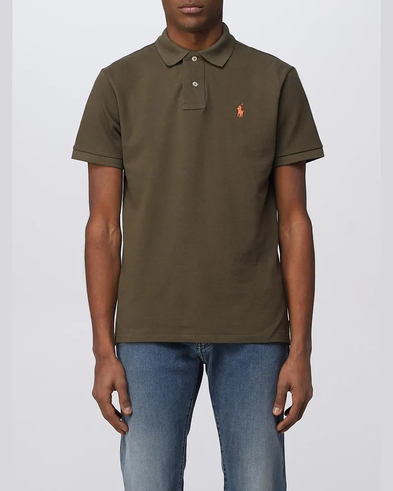 Ralph Lauren Polo-Shirt aus Baumwolle Moosgrün