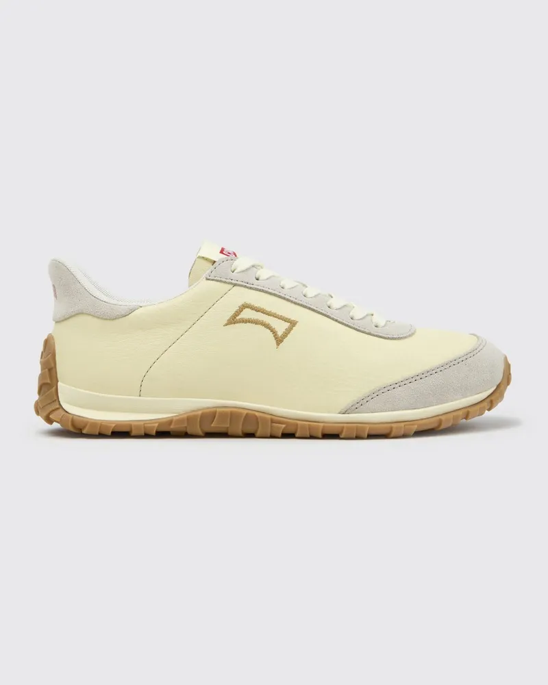 Camper Zweifarbige Drift Walk Sneakers aus Leder und Wildleder mit Vibram-Sohle Beige