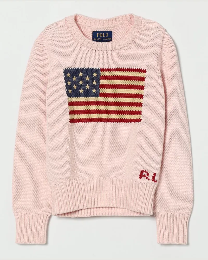 Ralph Lauren Rundhals-Sweatshirt aus Baumwolle Pink