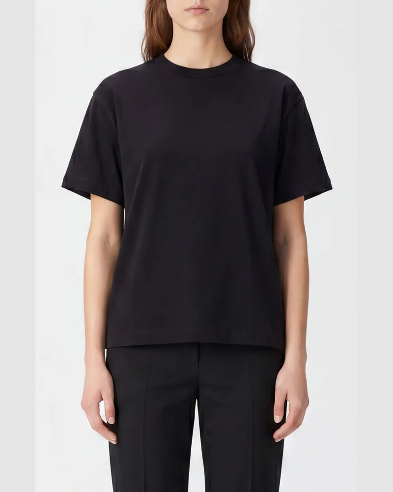 Jil Sander Set aus drei Baumwoll-T-Shirts mit gesticktem Logo Bunt