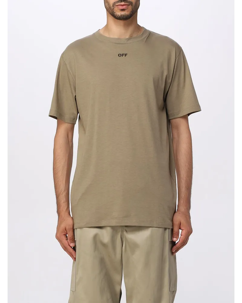 OFF-WHITE T-shirt herren Beige